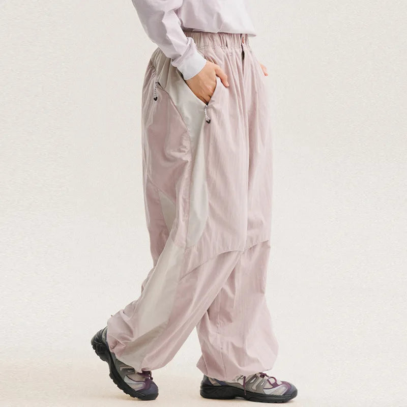 Men's Colorblock Wide-Leg Pants