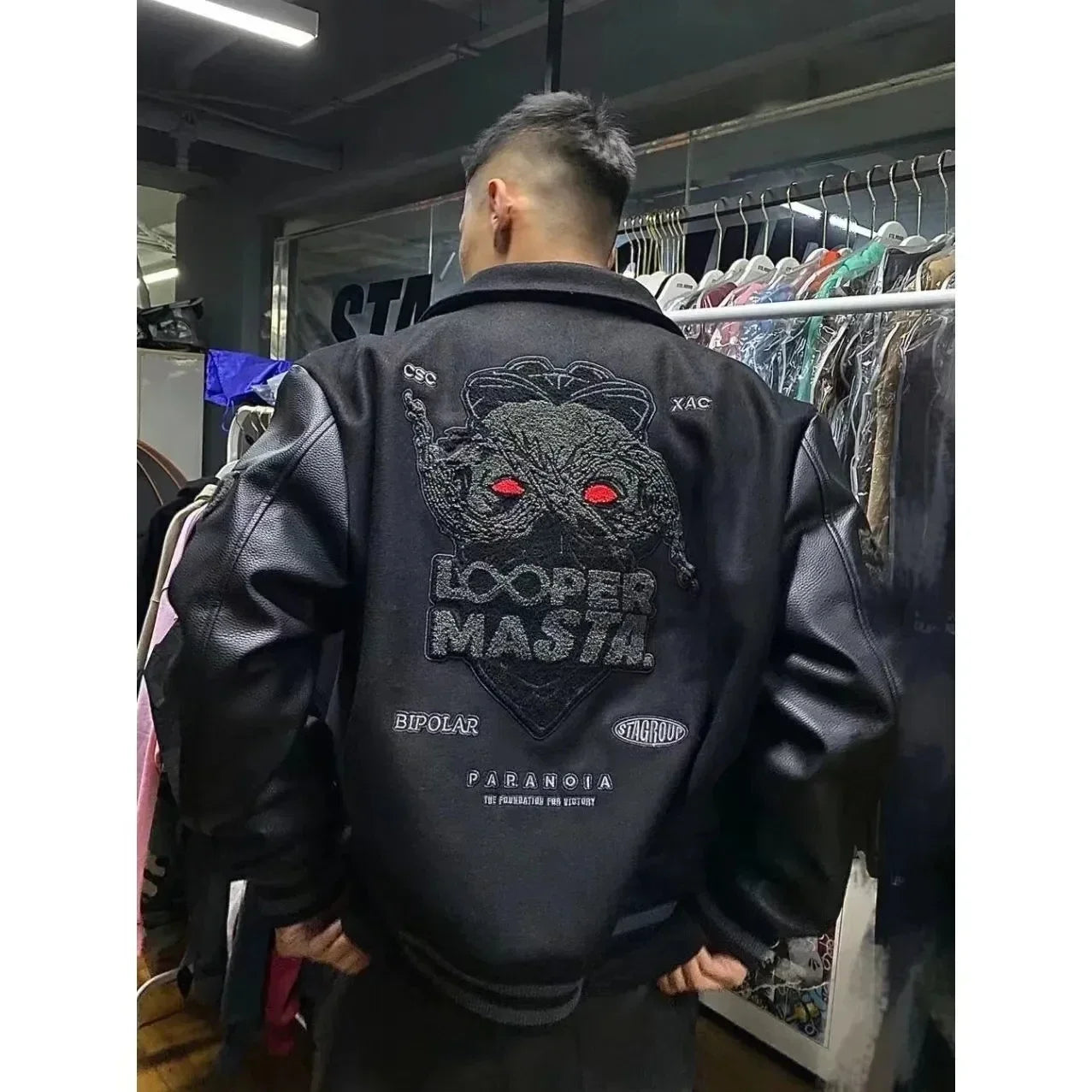 Trendy Embroidered Baseball Jacket
