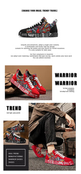 Men’s Graffiti Platform Sneakers