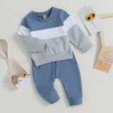RUEWEY Baby Boy 2-Piece Autumn Sweatshirt & Jogger Set