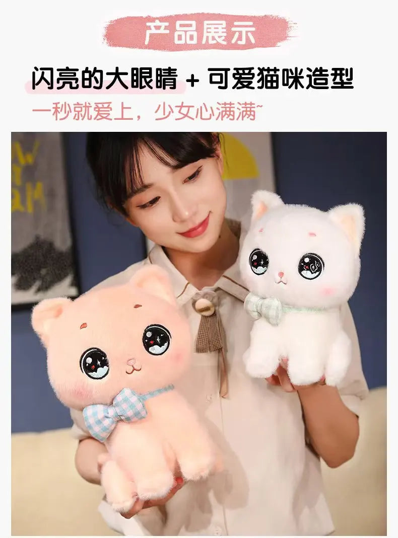 Adorable Bow-Tie Kitty Plush