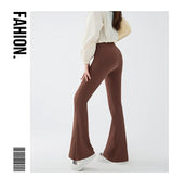 Women's High Waist Stretch Flared Pants
