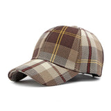 Unisex Houndstooth Baseball Cap – Adjustable Plaid Hat