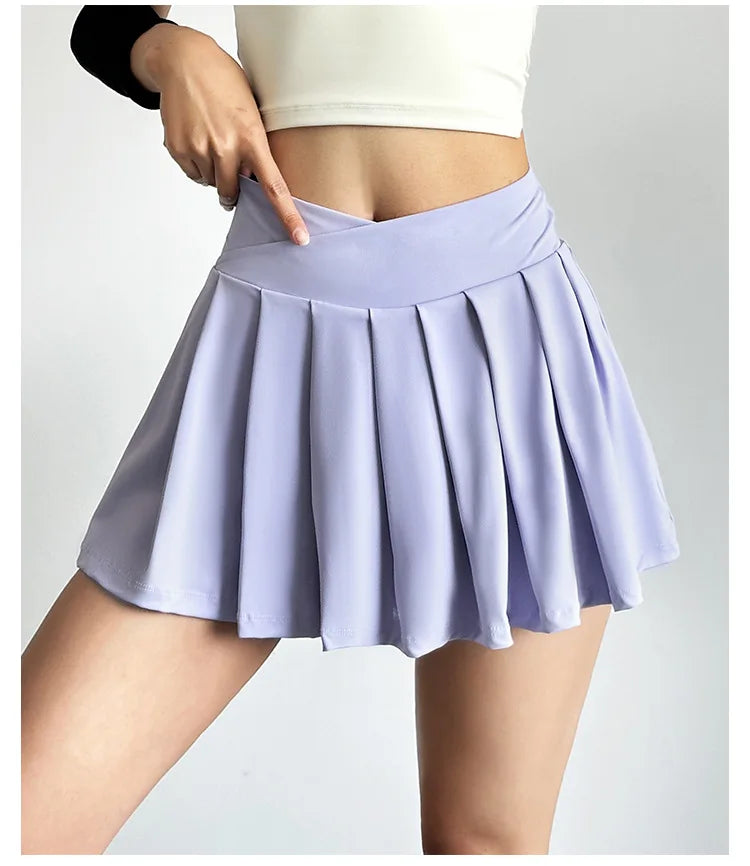 Women’s High-Waist Pleated Active Skort