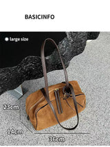 Ladies Casual Soft Suede Cowhide Handbags Women's Frosted Cow Leather Shoulder Bag Female Fashion Trend Luxury Designer Bags New