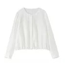 Sentubila Flowy A-Line Skirt – Iridescent Sheen