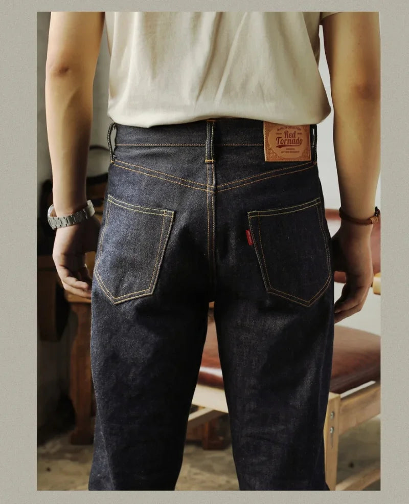 Red Tornado 55501 Relaxed Straight Fit Men's Raw Selvedge Jeans