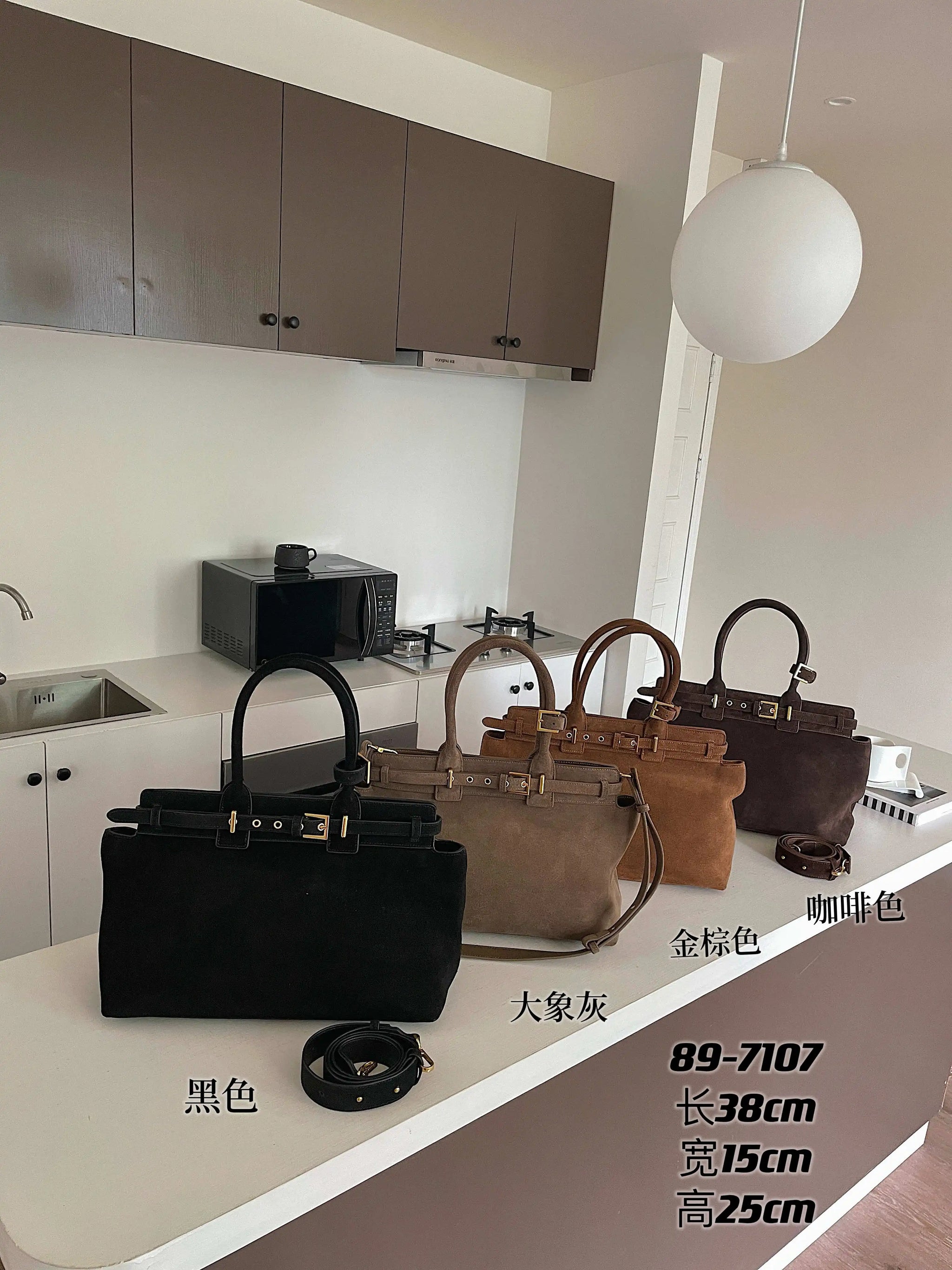 Motingsome 100% Natural Suede Bag Women Tote Luxury Designer Bags Roomy Casual Tote Crossbody Fashionable Handbag and Purses New