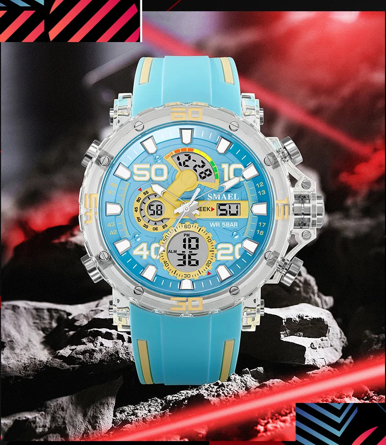 SMAEL 8136 Men's Sport Watch – 50M Water Resistant