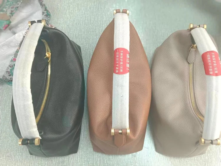 2024 Women Genuine Leather Luxury Handbags Small Size Versatile Cowhide Crossbody Bag Fashion Soft Messenger Purses