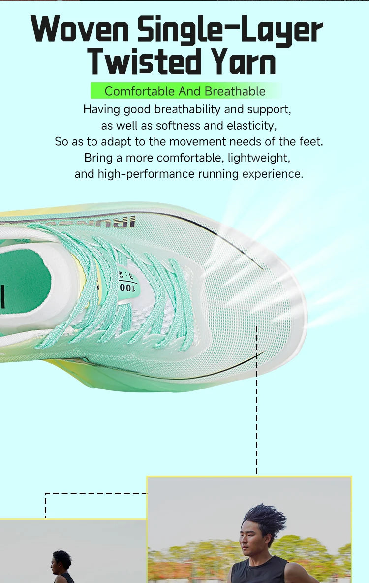IRUNSVAN Full Plam Carbon Plate Trail Running Shoes Men 2026 High Quality Trendy Shoes New Ultra-light Running Shoes Sports