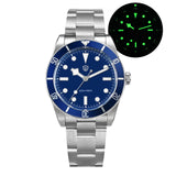 Watchdives WD7922 V2 BB54 Watch VH31 Sweep Second Movement Sapphire Crystal 20bar Waterproof C3 Luminous 37mm Vintage Watches