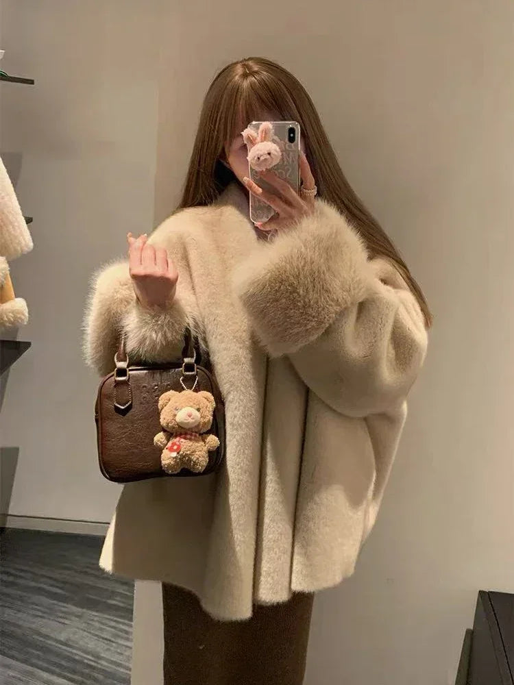 Women's Faux Mink Fur Coat – Loose Fit