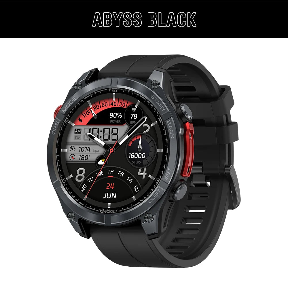 Zeblaze Stratos 4 GPS Smartwatch – AMOLED 1.43"