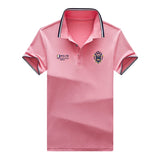 Men's Embroidered Polo Shirt – Casual Short Sleeve Top