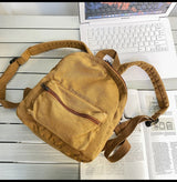 Mini Canvas Backpack – Vintage Unisex Rucksack