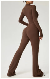 High-Performance Long Sleeve Yoga Jumpsuit