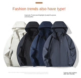 Men's Waterproof Hooded Windbreaker Jacket