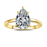 925 Sterling Silver Oval Cut Zircon Ring – Luxury Engagement & Wedding Jewelry