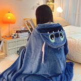 Stitch Hooded Cartoon Blanket