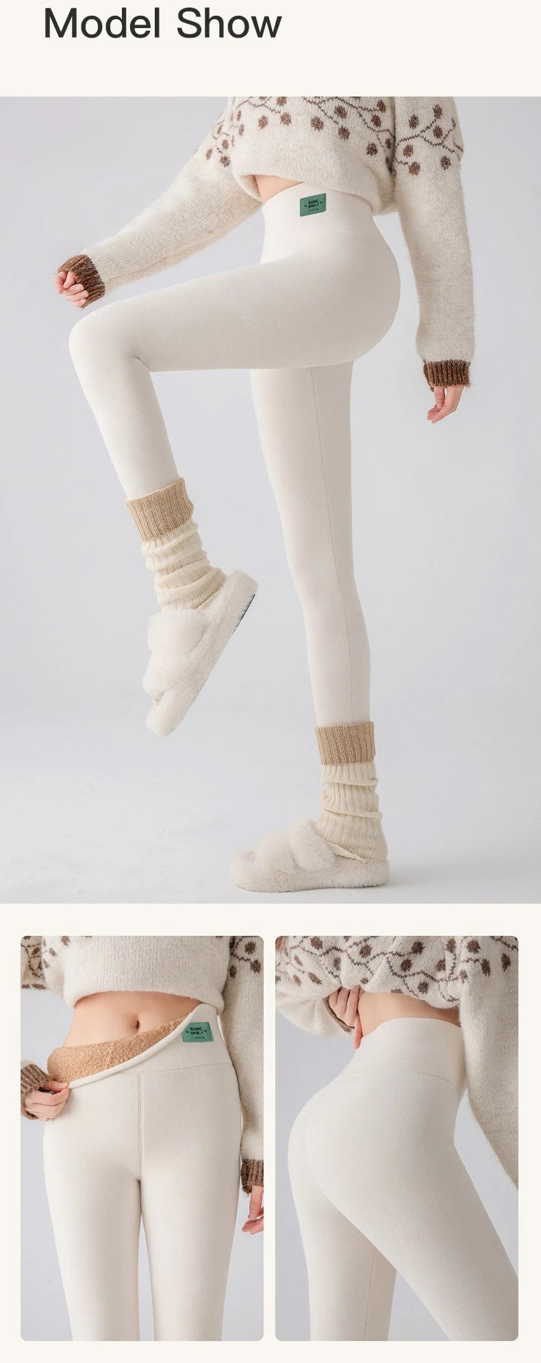 High-Waisted Thermal Fleece Leggings