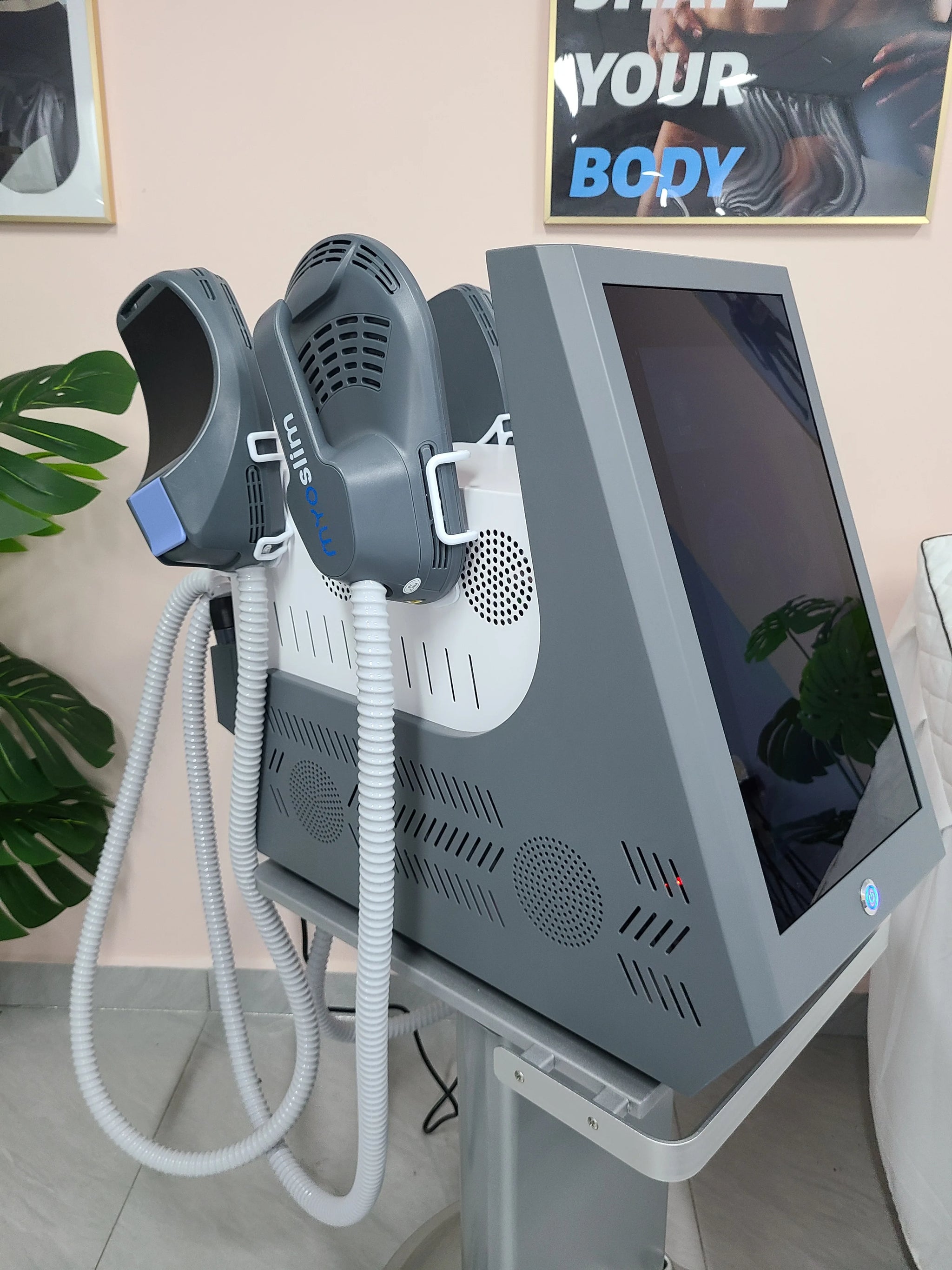 NEW 6500W EMS Neo RF Body Sculpt Machine PRO Ultra Mini Fat Burning EM Electromagnetic Muscle Stimulation Slim