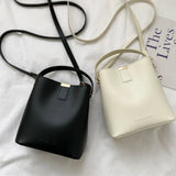 Women PU Leather Handbag Casual Tote Bag Lady Messenger Shoulder Bag Brand Design Female Totes Bolsa Black