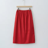 Women's Elegant Linen Midi Skirt – Summer 2025