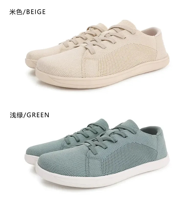 Summer Men's Casual Sports Shoes, Men's and Women's Wide Version Barefoot Shoes Outdoor Running Casual Shoes, Minimalist Shoes