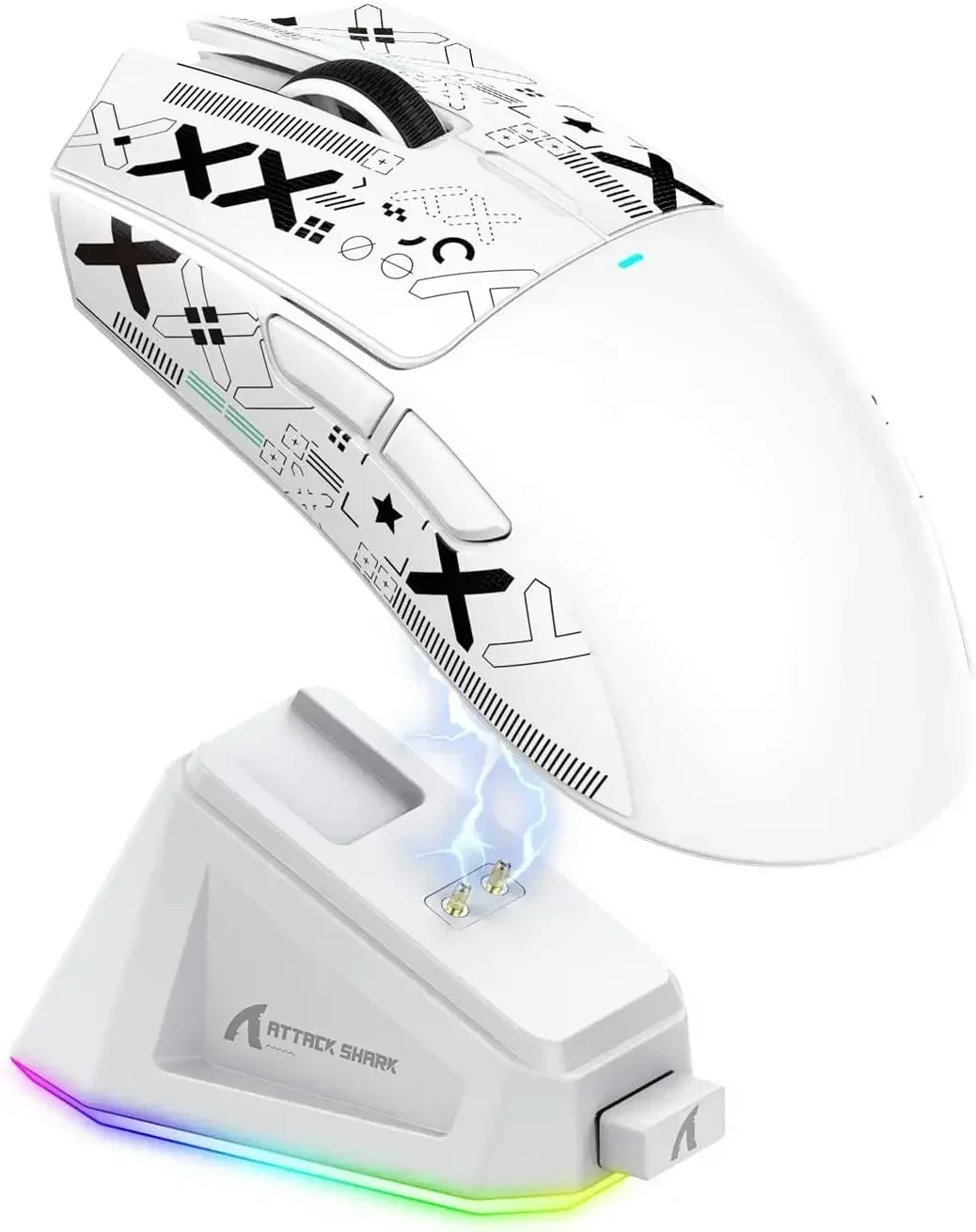 ATTACK SHARK X11 Wireless Gaming Mouse Charging Dock PixArt PAW3311 BT/2.4G Wireless/Wired Gaming Sensor Gift Anti-slip Sticker