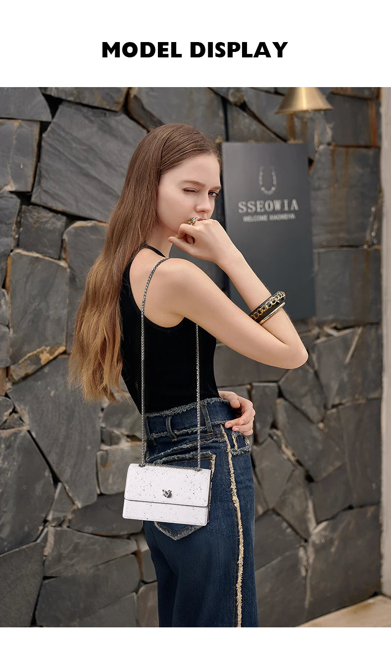 Luxury Mini Crossbody Bag with Chain Strap Women Small Square Shoulder Bag 2026 New Fashion - Bafelli