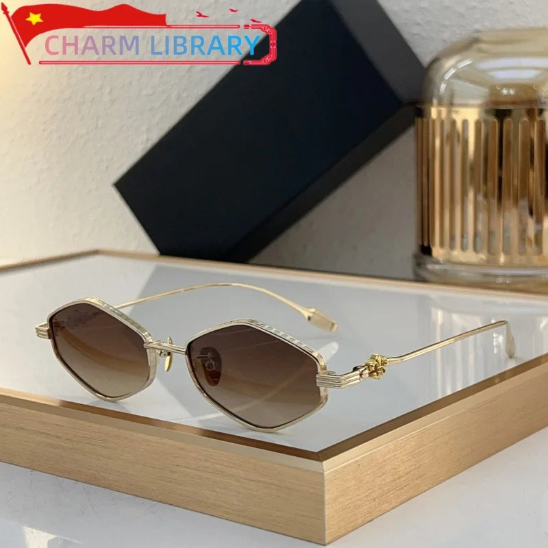 Cat Eye Sunglasses | Gold Alloy Frame | UV400 Women