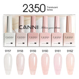CANNI Nail Gel Polish Set HEMA TPO FREE Jelly Nude Color Rubber Base UV Construction Gel Semi Permanent Soak off UV LED Gel Nail