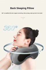 Memory Foam Neck Pillow, Ergonomic U-Shaped Travel Pillow with Washable Cover for Airplane,Car,Office Home-Soft Support