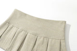 Women's Retro Pleated Mini Skirt