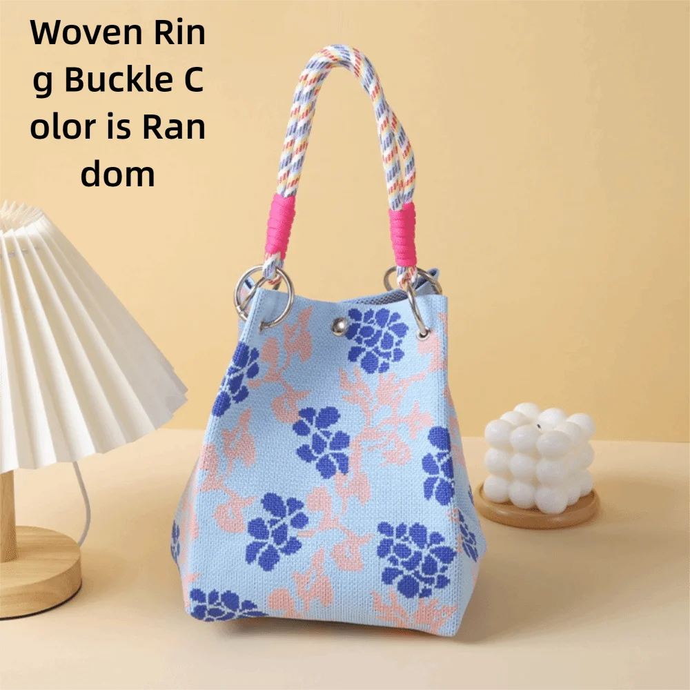 Women's Cartoon Knitted Bucket Bag