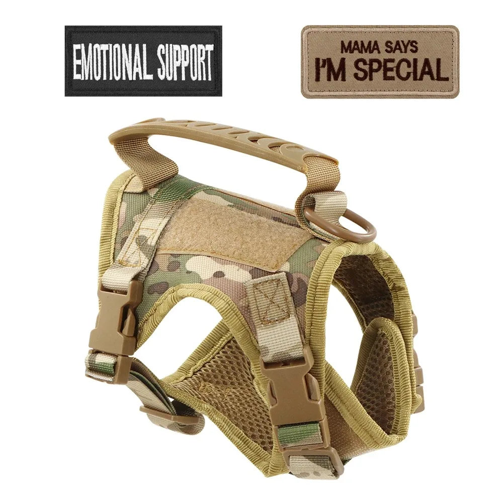 Cat Tactical Harness Vest with Leash & 2 Stickers