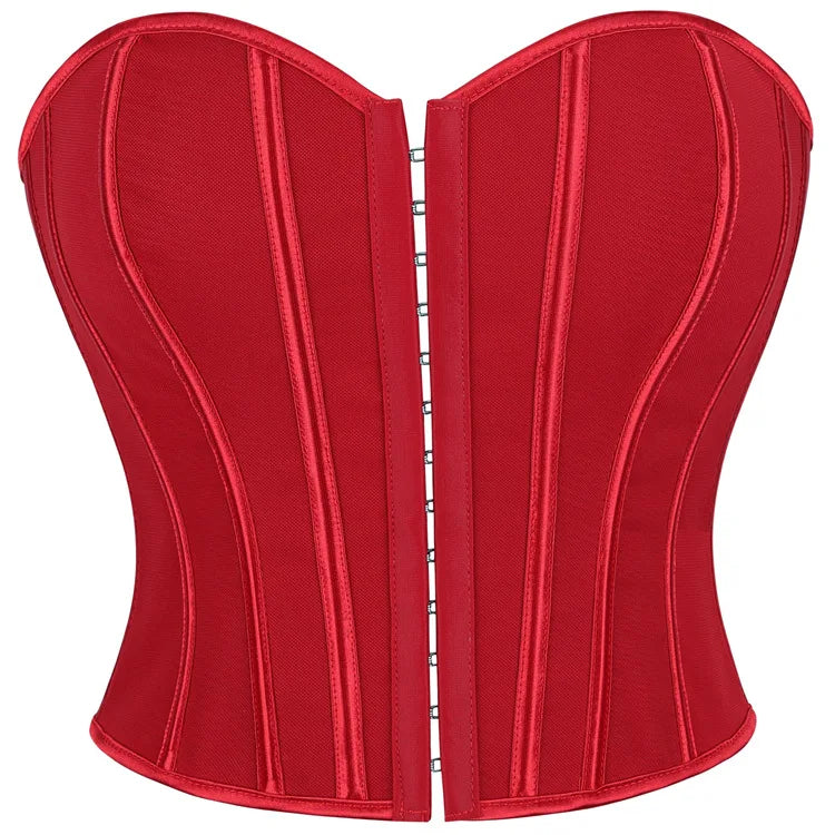 Leopard Print Strapless Corset Crop Top - USA Made Quality