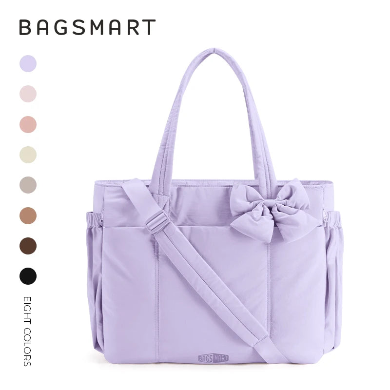 Women's Large Capacity Multi-Pocket Tote Shoulder Bag