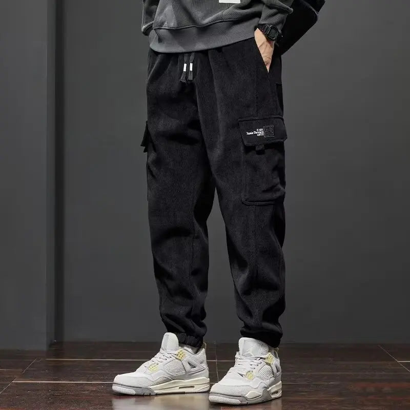 Men's Drawstring Casual Cargo Pants