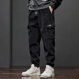 Men's Drawstring Casual Cargo Pants