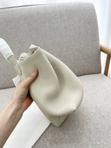 25 year new cowhide lychee pattern single shoulder commuting versatile large capacity bucket bag