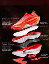 QIAODAN Feiying Plaid 2.0 Men Marathons Running Shoes Professional Carbon Plate Sport Shoes Rebound Racing Sneakers QDB023252290