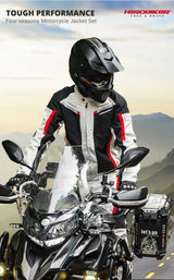 HEROBIKER Waterproof Motorcycle Jacket Man Racing Jacket Wearable Motorcycle Pants Moto Clothing With EVA Protection