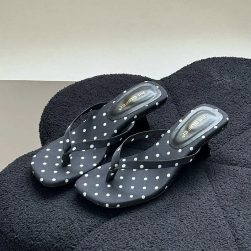 Bailamos 2025 Brand Women Slippers High Heels Sandals Sexy Open Toe Party Wedding Summer Shoes Woman Soft Outdoor Slides Beach F