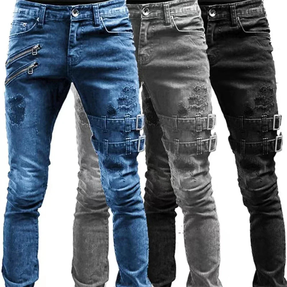 Men's Plus Size Straight Leg Jeans – Streetwear Denim