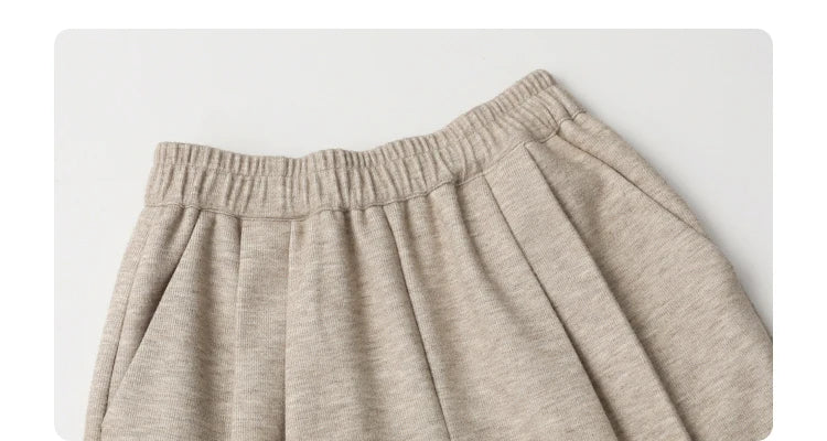 Women's High-Waisted Pleated Wide-Leg Trousers