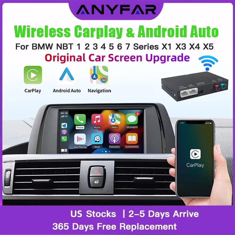 Wireless CarPlay & Android Auto for BMW NBT System