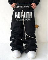 Y2K Gothic Striped Embroidered Streetwear Pants