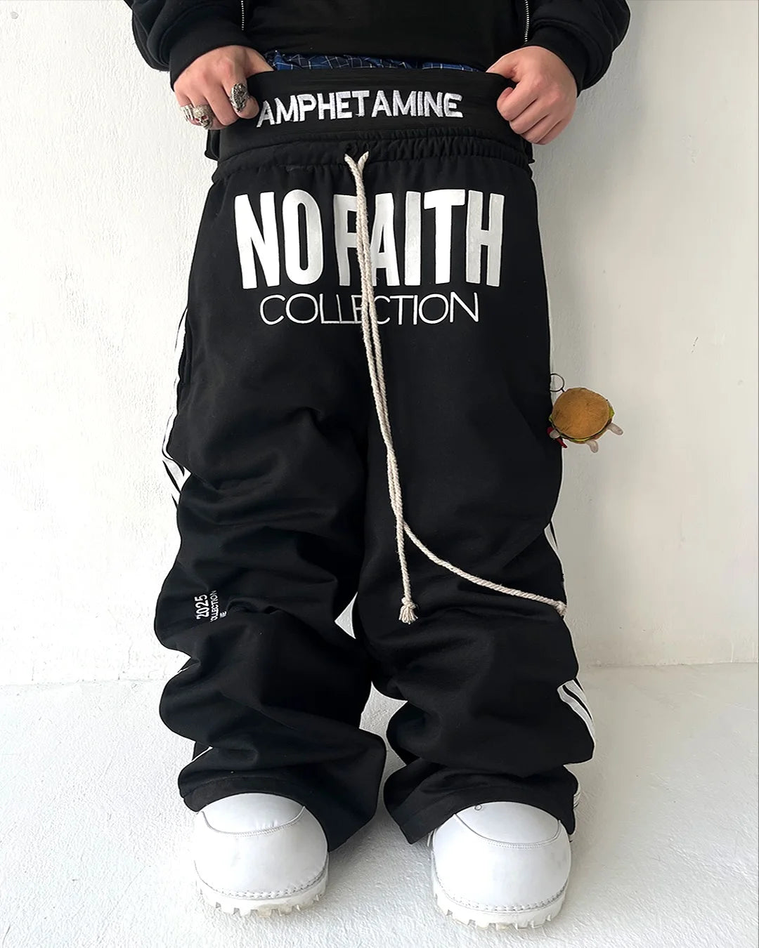 Y2K Gothic Striped Embroidered Streetwear Pants